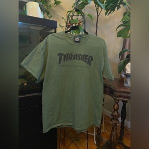 Thrasher Shirt Green Black